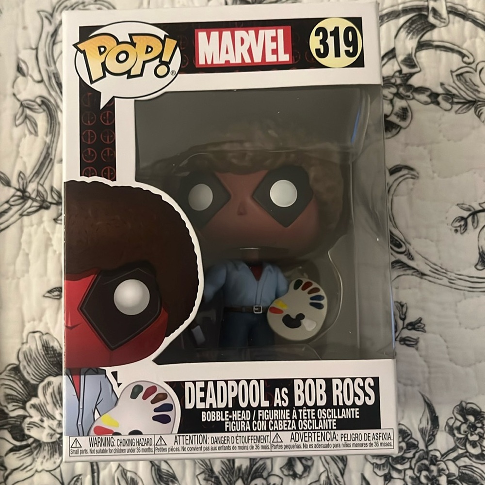 Funko Pop! Marvel Deadpool as Bob Ross #319 Bobble-Head